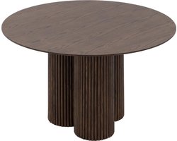 Goossens Melani Eettafel - Hout - 121 x 76 x 121 cm - Rond