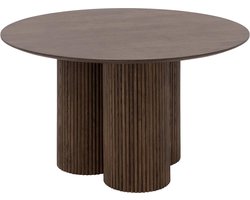 Goossens Melani Eettafel - Hout - 137 x 76 x 137 cm - Rond - bruin