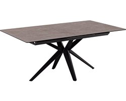 Goossens Milena Eettafel - Keramiek - 160 x 76 x 100 cm - Rechthoek - grijs