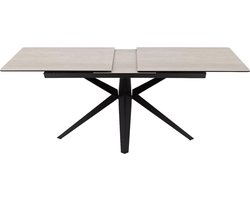 Goossens Milena Eettafel - Keramiek - 180 x 76 x 100 cm - Rechthoek - beige