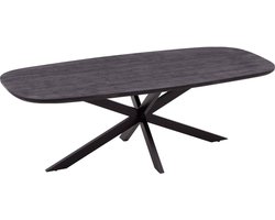 Goossens Nilo Eettafel - Hout - 230 x 76 x 105 cm - Rechthoek - zwart