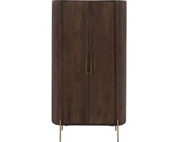 Goossens Opbergkast Dagmar, 2 Deuren - Hout Bruin