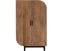Goossens Opbergkast Fabian, 2 Deuren - Hout Bruin