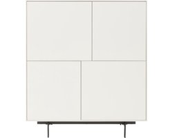 Goossens Opbergkast Verona, 4 Deuren - Wit