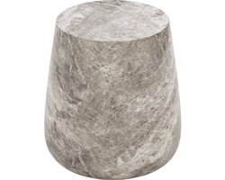 Goossens Orsta Salontafel - Glasvezelbeton - 37 x 41 x 37 cm - Rond - grijs