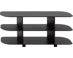 Goossens Otranto Sidetable - Hout - 120 x 55 x 35 cm - Rechthoek - zwart