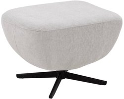 Goossens Saar hocker - Stof - Beige - 53 x 47 x 62 cm