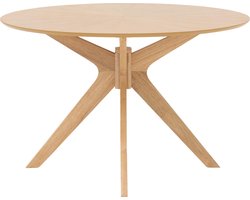 Goossens Sanoa Eettafel - Hout - 120 x 74 x 120 cm - Rond