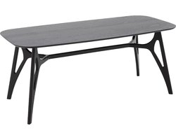 Goossens Trani Eettafel - Hout - 180 x 75 x 90 cm - Rechthoek - zwart