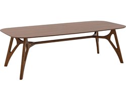Goossens Trani Eettafel - Hout - 240 x 75 x 90 cm - Rechthoek - noten
