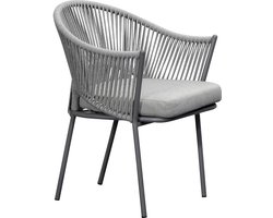 Goossens Tuinstoel Levanzo - - bruin - 65 x 81 x 61 cm