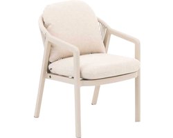 Goossens Tuinstoel Portofino - Buitenstof - bruin - 56 x 79 x 70 cm