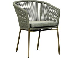 Goossens Tuinstoel Ravello - Buitenstof - groen - 60 x 77 x 59 cm