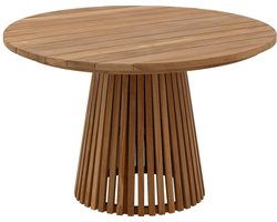 Goossens Tuintafel Idro - Hout - onbewerkt - 120 x 76 x 120 cm