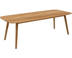 Goossens Tuintafel Lago - Hout - onbewerkt - 240 x 76 x 100 cm