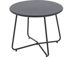 Goossens Tuintafel Must - Aluminium - zwart - 60 x 50 x 60 cm