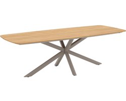 Goossens Tuintafels Toscane - Hout - blank - 240 x 75 x 100 cm