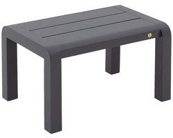 Goossens Tuintafels Yngvar - Aluminium - grijs - 60 x 35 x 40 cm