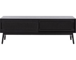 Goossens Tv Meubel Libretto, 2 Deuren 45 Cm Diep - Hout Zwart