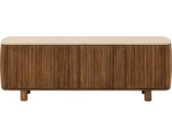 Goossens Tv Meubel Nova, 3 Deuren - Mortex Beige