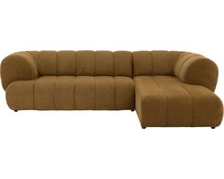 Goossens Weave Hoekbank - Stof - Geel - 311 x 78 x 195 cm