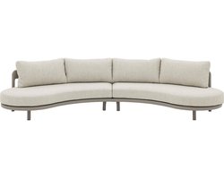 Goossens Zitmeubel Catch of the Day - Buitenstof - beige - 345 x 68 x 107 cm