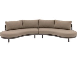 Goossens Zitmeubel Catch of the Day - Buitenstof - bruin - 410 x 81 x 100 cm