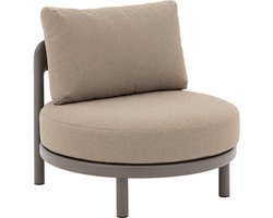 Goossens Zitmeubel Catch Of The Day - Buitenstof - bruin - 90 x 68 x 90 cm