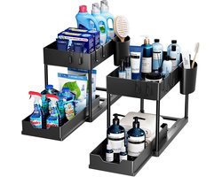 Gootsteenkast Organizer - Keuken Rek Under Sink - Gootsteenrek - Aanrecht Organizer - 2 Stucks