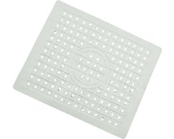 Gootsteenmat - Gootsteenmatten - Voor Spoelbak - Gootsteenmat Rond - Wasbak Matje - Tpr-Materiaal - Aanrechtmatje Rubber Gootsteen - Voor Keukenspoelbakvloer, Bestek En Glaswerk - Wasbak Matje - 31.4 x 26.1 cm - 1 Stuk