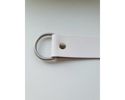 Gordijn embrasse leer 3 cm Wit