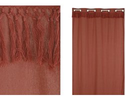Gordijn Home ESPRIT Terra cotta 140 x 260 x 260 cm
