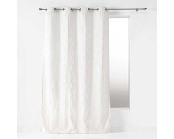 Gordijn met Ringen 140 x 260 cm Gajan Gebroken Wit