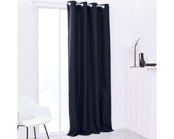 Gordijn met ringen Uni Essential isolerend