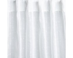 Gordijn | NISA-lid | reliëf voile wit | Afmetingen: 140X250CM | 742484
