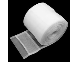 Gordijnband 10 m x 10 cm, Transparante Plooiband voor Naaien, Geschikt voor Gordijnroedes en Plooien