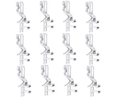 Gordijnclips - Jaloezieënclips - Onzichtbare volantclips voor gordijnen - Doorzichtige plastic volantclips voor horizontale jaloezieën - 1,86 inch
