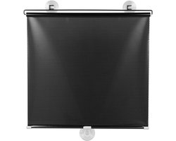 Gordijnen - 1 stuk - Venetiaanse jaloezieën - met zuignappen - verduisterend - draagbare gordijnen - 40 x 45 cm - zwart