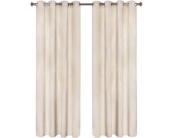 Gordijnen - Beige - Verduisterend - Luxaflex - 140x245cm - Isolerend - Rolgordijnen