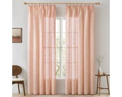 Gordijnen kant en klaar met haakjes - Klaar-om-te-hangen gordijnen - Inbetween gordijnen - Verduisterend - Woonkamer - Slaapkamer - Raamdecoratie - Huis - Interieur