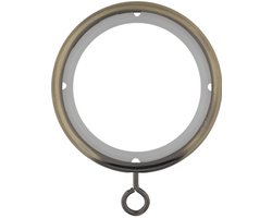 Gordijnringen met kunststof binnenring – Ø45mm – 10 stuks – brons