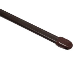 Gordijnroede - 2 stuks - Metaal - uitschuifbaar - 40-65 cm - Bruin