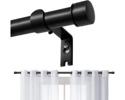 Gordijnroede - 71 - 122 cm - Verstelbare gordijnroede met beugels - Stevige gordijnroedeset voor slaapkamer, woonkamer of keuken