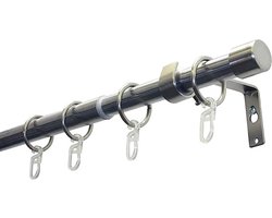 Gordijnstokken set - gordijnroede Stevig material - Uitschuifbaar - Gordijnstang - Gordijnrails 120-190 cm