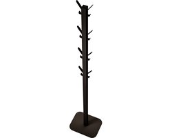 Gorillz Atomy - kapstok staand - Staande Kapstok - 16 haken - Metaal - 180 cm - Zwart