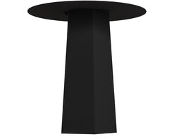 Gorillz Charm Bijzettafel - Rond - Zwarte Metalen Koffietafel - Design Tafel voor Woonkamer, Hal of Slaapkamer -