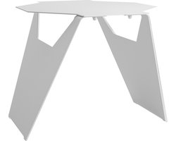 Gorillz Hive Bijzettafel - Moderne Salontafel - koffietafel - Metaal - Design- Wit