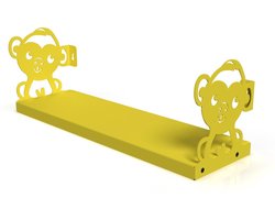 Gorillz Monkey - Kinderkamer - Accessoires - Boekenplank - Geel