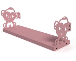 Gorillz Monkey - Kinderkamer - Accessoires - Boekenplank - Roze