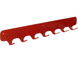 Gorillz Rounded Seven - Wandkapstok - 67 x 6 x 7,8 mm - Rood
